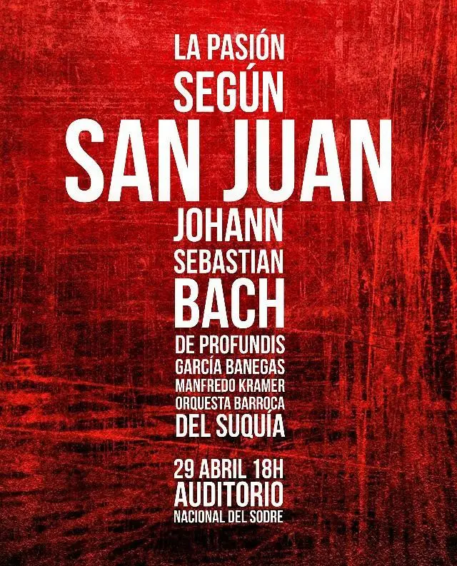 Poster de La Pasión Según San Juan, 2018