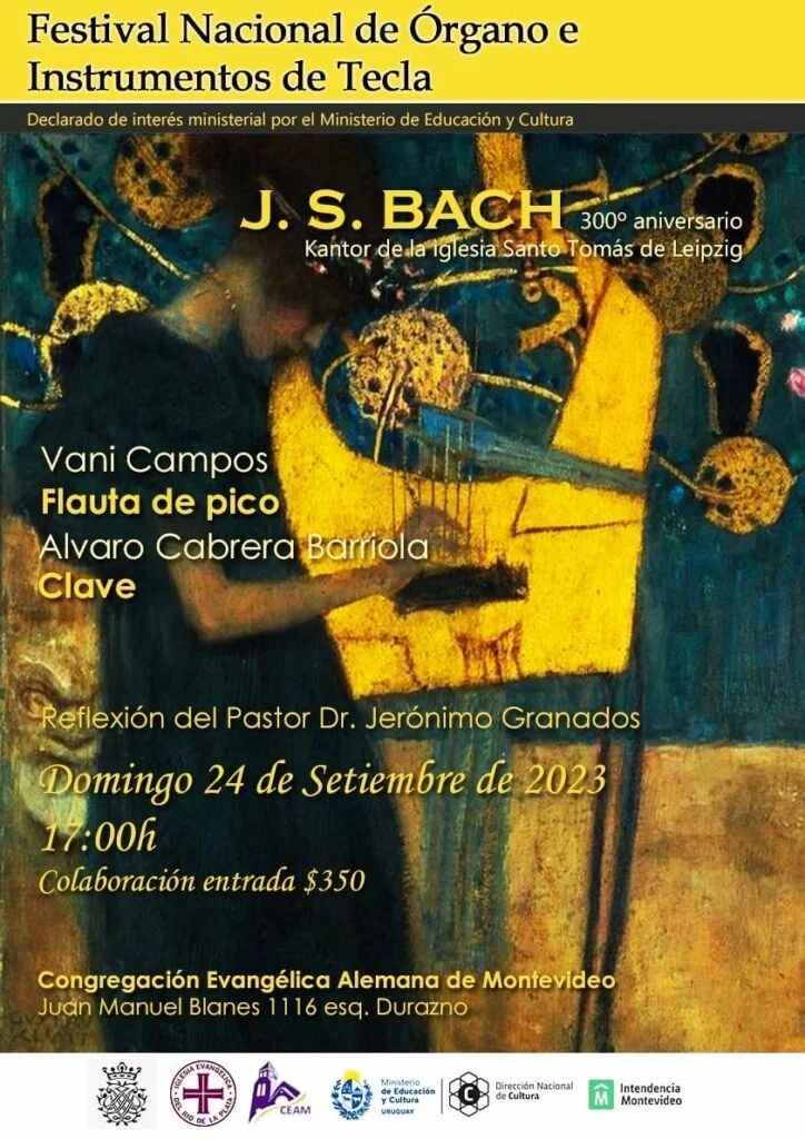 Afiche Festival Nacional de Órgano, setiembre 2023